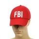 Мужская бейсболка стрейч "FBI" красный - изображение 1