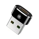 Адаптер Baseus USB-C to USB-A Black (CAAOTG-01) - изображение 1