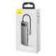 USB-хаб Baseus Metal Gleam Multifunctional 8-in-1 USB-C to 3xUSB-A/USB-C/HDMI/SD/TF/Ethernet Grey (CAHUB-CV0G) - зображення 5
