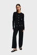Жіноча чорний кардиган BUTTON CARDIGAN Karl Lagerfeld M A2W18028 - изображение 2
