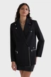 Жіночий чорний жакет BIKER BLAZER Karl Lagerfeld 40 A3W14044 - изображение 1