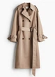 Тренч H&M 12403 Бежевий XXL (1202) - зображення 3