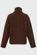 Жіночий коричневий вовняний кардиган MALESE Karl Lagerfeld M A4W18049 - изображение 2