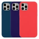 Чехол силиконовый Full Size для iPhone 12 12 Pro защитный с микрофиброй внутри красный - зображення 2