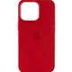 Чехол силиконовый Silicone Case Full Size для iPhone 11 Pro с микрофиброй внутри красный 37.Rose Red - зображення 1