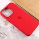 Чехол силиконовый Silicone Case Full Size для iPhone 11 Pro с микрофиброй внутри красный 37.Rose Red - зображення 5