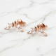 Серьги-гвоздики из красного золота Crystal Crown (з40067.1) - изображение 2