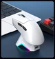 Миша бездротова ігрова AULA SC610 ,PAW3311, 12000 DPI 2,4G+Bluetooth White - зображення 4