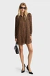 Жіноча коричнева сукня з візерунком Michael Kors M MR582QYGRY - изображение 2