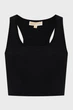 Чорний жіночий топ RACER BK SCOOP CROP Michael Kors S MR5614V33D - зображення 1