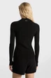 Жіночий чорний кардиган FITTED RIBED LS BUTTON UP Michael Kors S MR56135GW2 - изображение 3