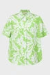 Жіноча салатова блуза з візерунком GRAPHIC PALM CAMP SHIRT Michael Kors XS MS440MBB0M - изображение 6