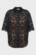 Жіноча чорна блуза STUDDED FLORAL LACE SHIRT Michael Kors M MS540SXGTA - изображение 8