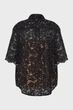 Жіноча чорна блуза STUDDED FLORAL LACE SHIRT Michael Kors S MS540SXGTA - изображение 5