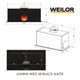 Кухонная вытяжка Weilor LUMINA WBG 68 BLACK MATTE, черная полновстраиваемая мощная вытяжка на кухню, 1200 куб.м. - изображение 9