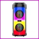 Портативна Bluetooth колонка 2х6.5" з RGB підсвіткою, мікрофоном і пультом керування ZQS4248 - зображення 3