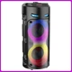 Портативна Bluetooth колонка з RGB підсвічуванням та дротовим мікрофоном ZQS4239S 16W - зображення 3