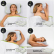 Ергономічна ортопедична подушка BLACKROLL® RECOVERY PILLOW з сумкою та ефектом пам'яті - изображение 8