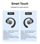 Наушники беспроводные открытые, TWS, Bluetooth 5.3, Type-C, 30mAh, 300mAh, 6h, 36h, Black - изображение 11