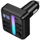 АЗУ FM модулятор Hoco E89 Libre 45W (1USB-A/1C) Black - изображение 4