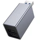 Переходник HUB Hoco HB54 3in1 (USB to 2xUSB2.0+USB3.0) Metal grey - изображение 2