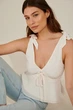 Топ NA-KD молочний IMVWK536 32 - зображення 1