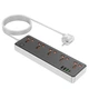 Мережевий подовжувач HOCO AC14A Rico 5-position socket(PD30W/1C3A) Black - зображення 3