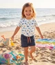 Набір шортів для дівчинки 2 шт Lupilu сині і темно-сині у смужку 98-104 - изображение 2