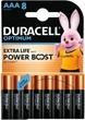 Батарейки Duracell Optimum AAA (LR03), лужні (Alkaline), 1.5V, набір 8 шт - зображення 2