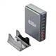Зарядний пристрій XoKo 2xUSB-C PD3.1 140W + 2xUSB-C PD100W + 1xUSB-C PD65W + 3xUSB QC30W GaN (QC-600) XoKo QC-600 1042871 - зображення 2
