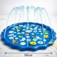 Дитячий водний килимок з фонтаном 90 см (Splash Pad) надувний басейн для дітей, підключення до шланга - зображення 6