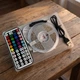Лед лента LED RGB 5 метров USB с Bluetooth и пультом управления, светодиодная подсветка для комнаты, телевизора и мебели, самоклеящаяся гирлянда, работает от павербанка, многоцветная, LED strip light - изображение 2