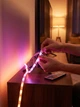 Лед лента LED RGB 5 метров USB с Bluetooth и пультом управления, светодиодная подсветка для комнаты, телевизора и мебели, самоклеящаяся гирлянда, работает от павербанка, многоцветная, LED strip light - изображение 4