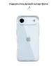 Чехол TPU Virgin Hard Full Camera для iPhone 17 Air прозрачный с защитой камеры - зображення 8
