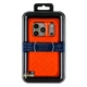 Чехол противоударный Kajsa Briquette Collection для iPhone 17 Pro с MagSafe Orange Plus B-Ring с микрофиброй внутри - изображение 2