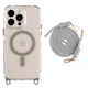 Чехол TPU+PC LanyardCase с MagSafe для iPhone 13 Pro противоударный серый Titanium grey - зображення 1