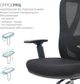 Крісло комп'ютерне офісне ергономічне OfficePro Aero Black (OC490B) - зображення 15