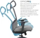 Кресло компьютерное офисное эргономичное OfficePro Comfort Gray (OC524G) - изображение 9