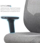 Кресло компьютерное офисное эргономичное OfficePro Comfort Gray (OC524G) - изображение 12