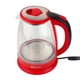 Электрочайник BITEK BT-3110 1,8л 2400Вт красный стеклянный с LED подсветкой для кухни - изображение 5