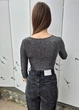 Боди женский с серебристой нитью Tally Weijl Черный 13598 XS (укр 40-42) - изображение 6
