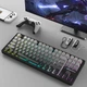 Клавиатура беспроводная Attack Shark M87 Pro V2 White Jade Switch Bluetooth/Wireless/USB Graphite (AS-6972792470467-MN) - изображение 2