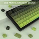 Клавиатура беспроводная Attack Shark M87 Pro V2 White Jade Switch Bluetooth/Wireless/USB Black-Green (AS-697279247163-M) - изображение 3