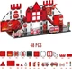 Klocki magnetyczne Woopie 3D Straż pozarna 48 elementów 55013 (5906280655013) - obraz 3