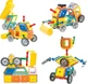 Klocki magnetyczne Woopie 3D Pojazdy 80 elementów 55051 (5906280655051) - obraz 2