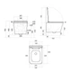 Унітаз підвісний Qtap Tern Ultra Quiet 520×345×325 мм, Stone grey, із сидінням Slim Duroplast / Soft-close / Quick Release - зображення 2