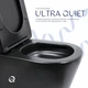 Унітаз підлоговий Qtap Scorpio Ultra Quiet безобідковий з сидінням Soft-close MATT BLACK QT14226088AMB - изображение 6