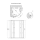 Душова кабіна Lidz Latwa SC90x90.SAT.MID.GR, скло тоноване 4 мм без піддона - изображение 2