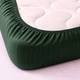 Простынь на резинке LARA сатин-страйп LUX green d13183 180х200х25 - изображение 3