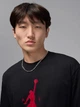 Футболка бавовняна довга чоловіча Jordan M J Jumpman Ss Hbr Tee IM9801-011 L Чорна (198730649627) - зображення 4